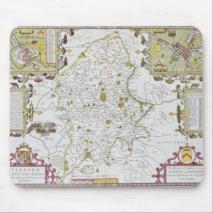 Stafford County and Town, engraved by Jodocus Mouse Pad