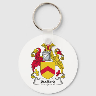 Stafford Family Crest Key Ring