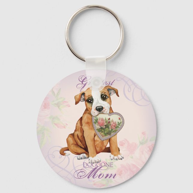 Stafford Heart Mum Key Ring (Front)