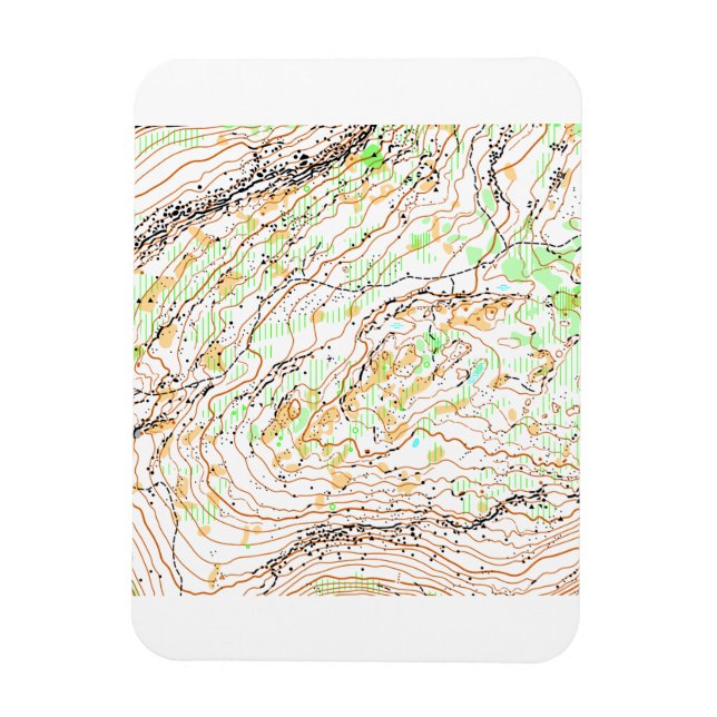 Stafford Meadows Orienteering Map Magnet (Vertical)