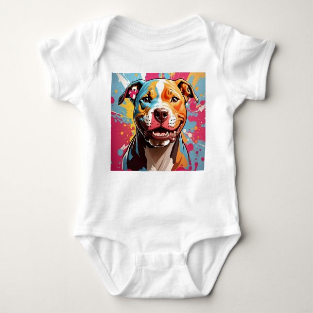 Staffordshire Birthday Fun Baby Bodysuit (Front)