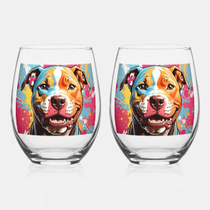 Staffordshire Birthday Fun     Stemless Wine Glass