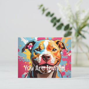Staffordshire Birthday Invitation Postcard