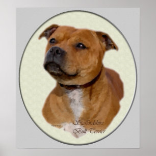 Staffordshire Bull Terrier Art Print