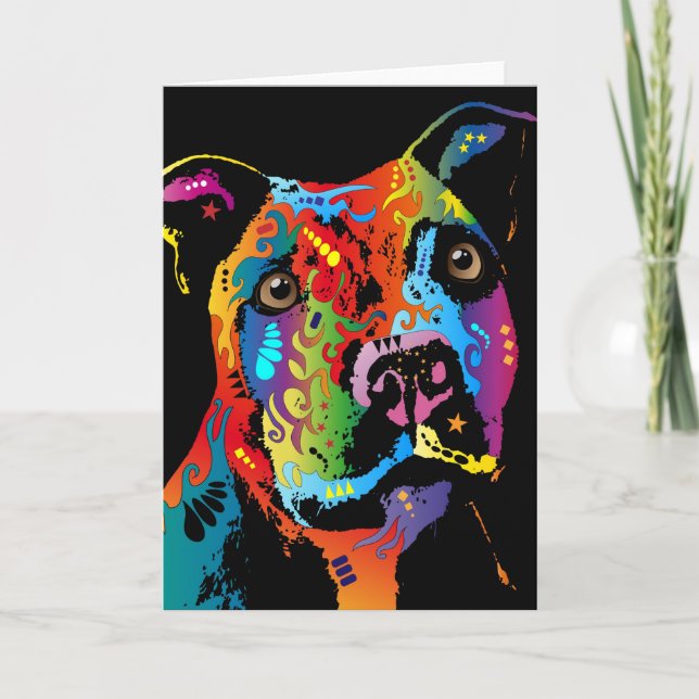 Staffordshire Bull Terrier Card (Front)