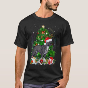 Staffordshire Bull Terrier Christmas Tree Light Pa T-Shirt