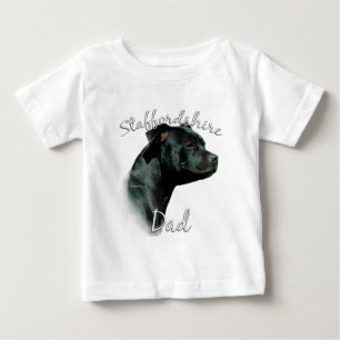 Staffordshire Bull Terrier Dad 2 Baby T-Shirt