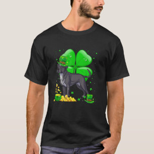 Staffordshire Bull Terrier Dog Lucky Charm St. Pat T-Shirt