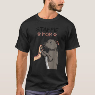 Staffordshire Bull Terrier Dog Mom Staffie Men Wom T-Shirt