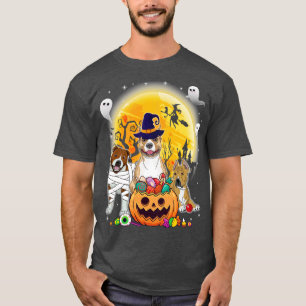 Staffordshire Bull Terrier Dog Mummy Witch Moon Gh T-Shirt