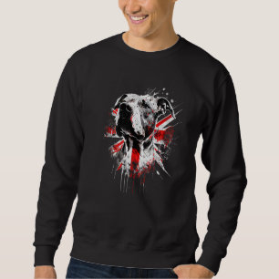 Staffordshire Bull Terrier Dog Pitbull UK flag Sta Sweatshirt
