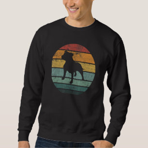 Staffordshire Bull Terrier Dog Uk Vintage Style Ke Sweatshirt