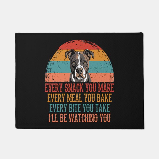 Staffordshire Bull Terrier Doormat (Front)