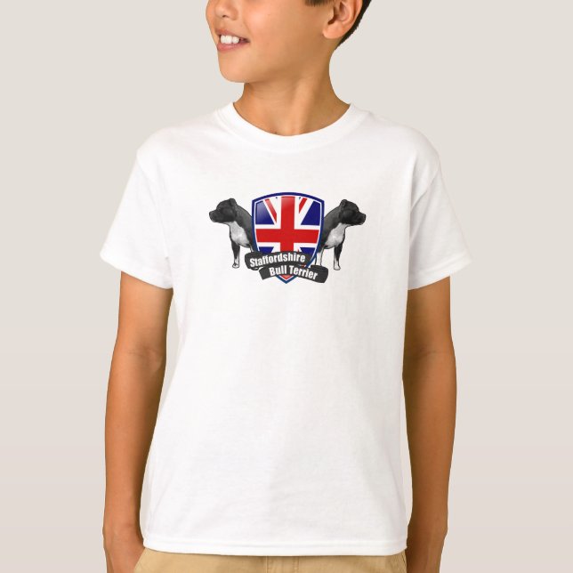 Staffordshire Bull Terrier ENGLAND T-Shirt (Front)