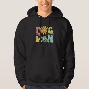 Staffordshire Bull Terrier Groovy Dog Mom Women Pe Hoodie