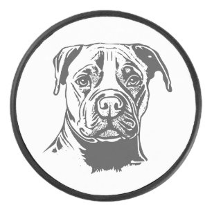 Staffordshire Bull Terrier Hockey Puck