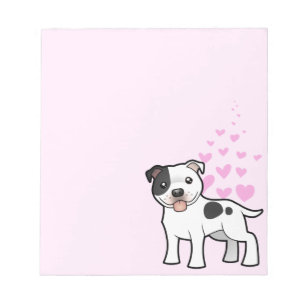 Staffordshire Bull Terrier Love Notepad