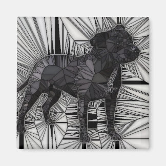 Staffordshire Bull Terrier Mosaic magnets