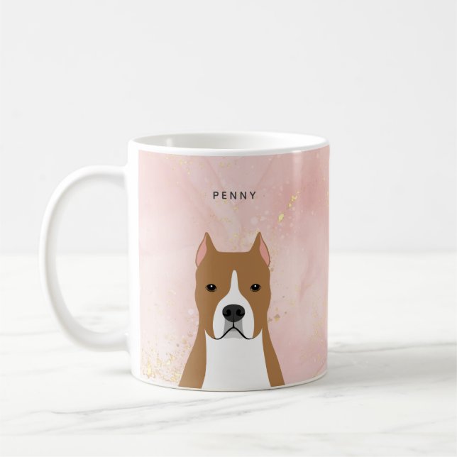 Staffordshire Bull Terrier Mugs (Left)