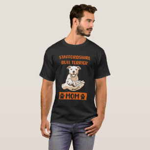 Staffordshire Bull Terrier Mum Typography t-shirt