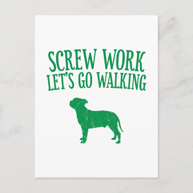 Staffordshire Bull Terrier Postcard (Front)