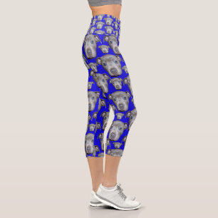Staffordshire Bull Terrier Puppy, Capris Leggings