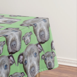 Staffordshire Bull Terrier Puppy Faces, Tablecloth