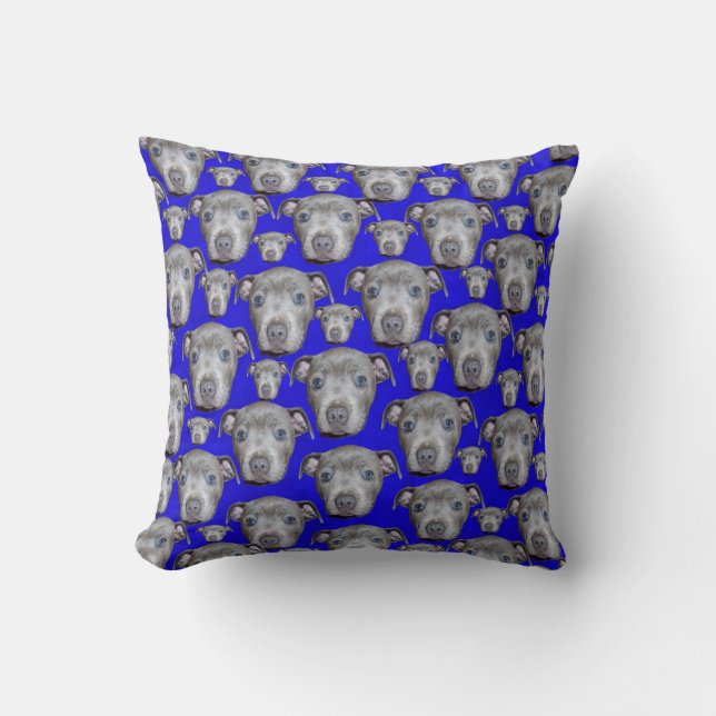 Staffordshire Bull Terrier Puppy Pattern, Cushion (Front)