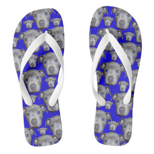 Staffordshire Bull Terrier Puppy Pattern, Jandals