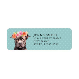 Staffordshire Bull Terrier Return Address Labels