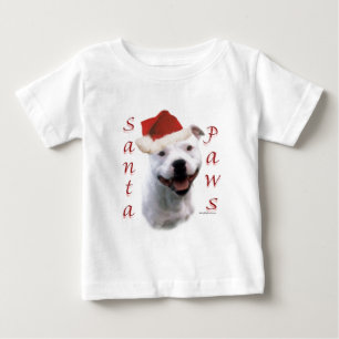 Staffordshire Bull Terrier Santa Paws Baby T-Shirt