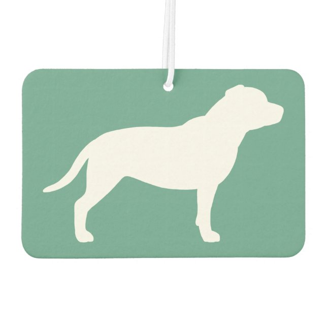 Staffordshire Bull Terrier Silhouette Car Air Freshener (Back)