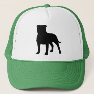 Staffordshire Bull Terrier Silhouette Trucker Hat