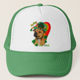 Staffordshire Bull Terrier St Patricks Trucker Hat