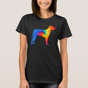 Staffordshire Bull Terrier Staffie Tie Dye Dog Mum T-Shirt