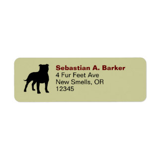 Staffordshire Bull Terrier Staffy Dog Silhouette