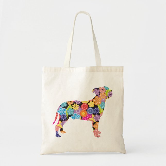 Staffordshire Bull Terrier Tote Bag (Front)