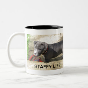 Staffordshire Bull Terrier Two-Tone Coffee Mug