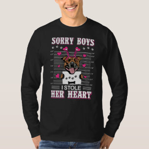 Staffordshire Bull Terrierdog Valentines I Stole H T-Shirt