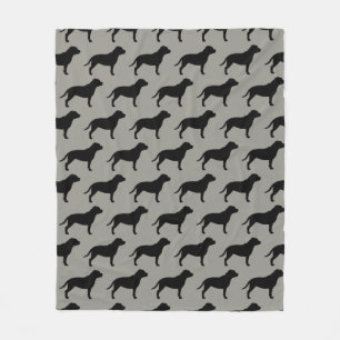 Staffordshire Bull Terriers Staffy Silhouettes Fleece Blanket