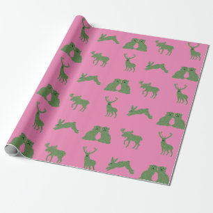 Staffordshire Dogs Topiary Deer Rabbit Wrapping P Paper