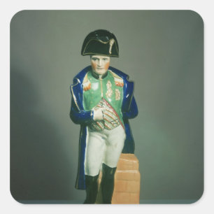 Staffordshire figure of Napoleon Bonaparte Square Sticker