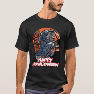 Staffordshire Happy Halloween Costume Grim Reaper  T-Shirt