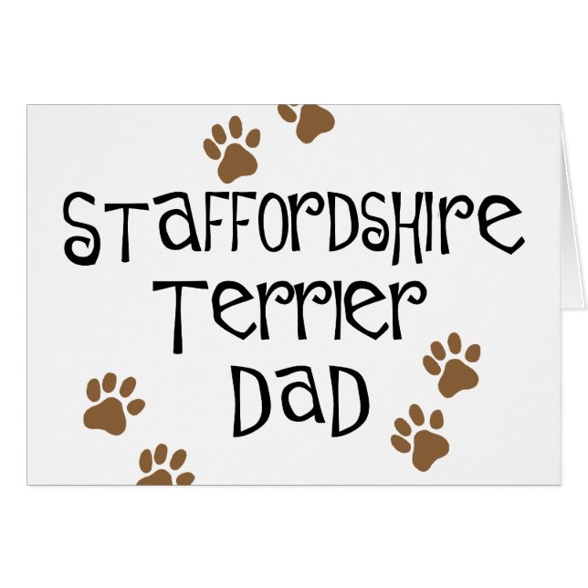 Staffordshire Terrier Dad (Front Horizontal)