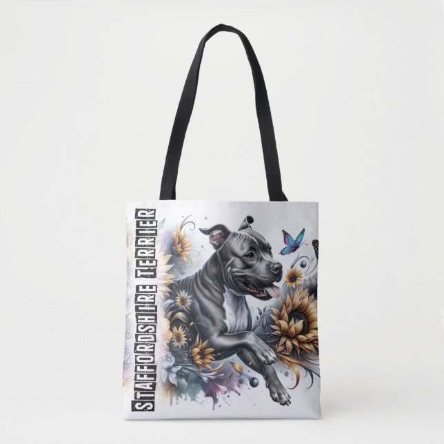 Staffordshire Terrier Tote Bag (Front)