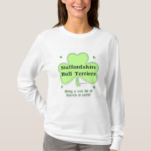 Staffy Heaven; Staffordshire St. Patrick's day T-Shirt