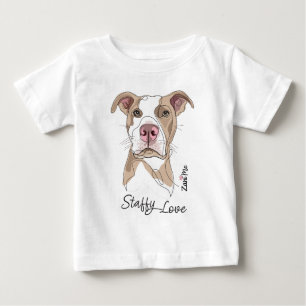 Staffy Love - Zani Mo Protection Baby T-Shirt