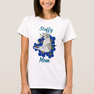 Staffy Mum Tee – Staffordshire Bull Terrier Art