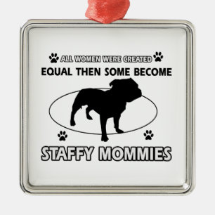 staffy mummy designs metal tree decoration