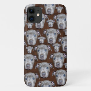 Staffy Puppy Face Pattern, Case-Mate iPhone Case